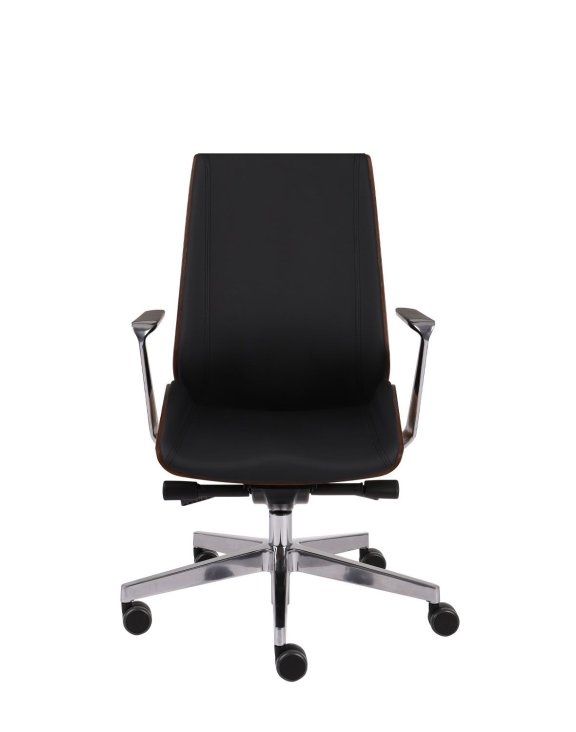 Fotel Moon Wood AL1 Tkanina Valencia VL01 Drewno 7. Ciemny orzech (3287A) - OUTLET