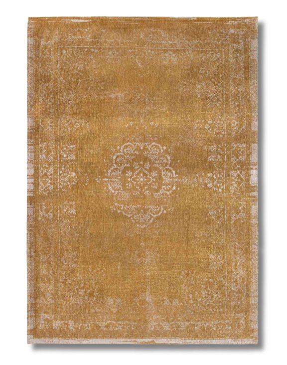 Musztardowy dywan vintage przecierany Medallion Saffron 9145 – 80x150