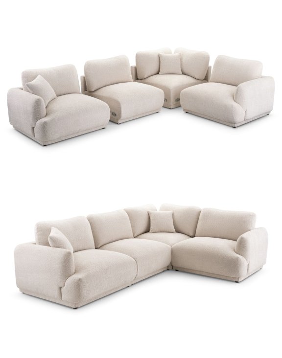Narożnik modułowy Chacco L 285 × 202 – kompaktowa elegancja i elastyczność aranżacji