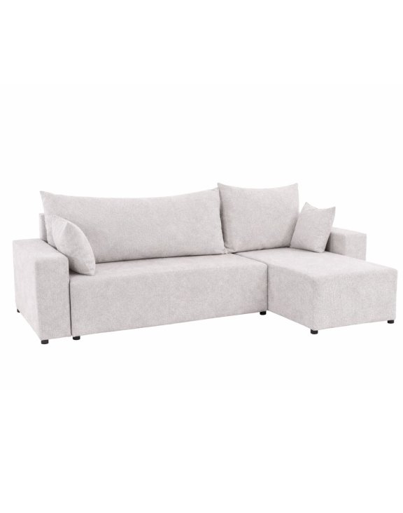 Kompaktowy narożnik z funkcją spania do salonu Sora L 242 cm - Express