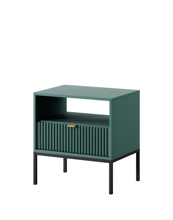 Szafka nocna Nova zielona (S54), green/black
