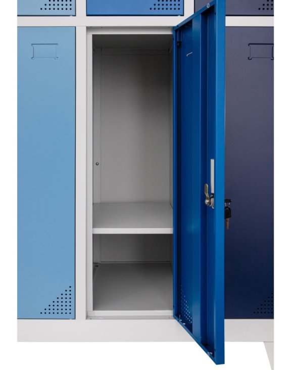 Szafa ubraniowa socjalna do szatni 10-drzwiowa Oxford Blue - sklep