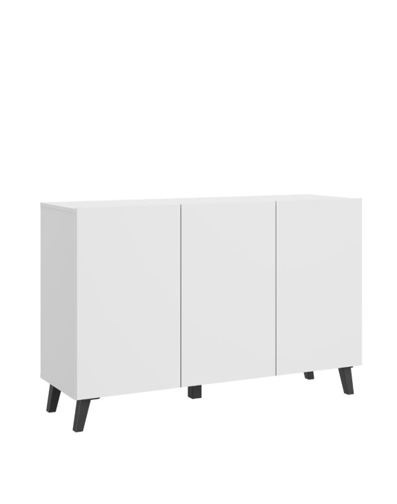 Klasyczna biała komoda 120 cm na nóżkach Phuket SB120