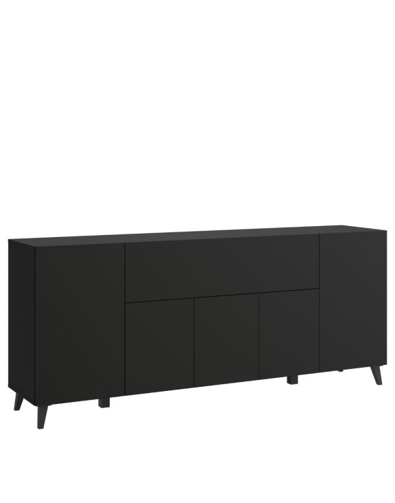 Komoda 180 cm czarna Phuket laminat