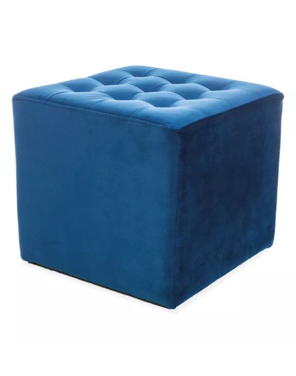 Pufa Lori Velvet Granatowy