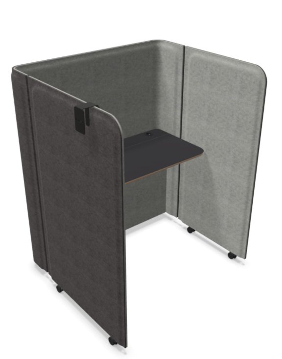 Ścianka Wyciszająca Boks Brainy MINI Felt Grey