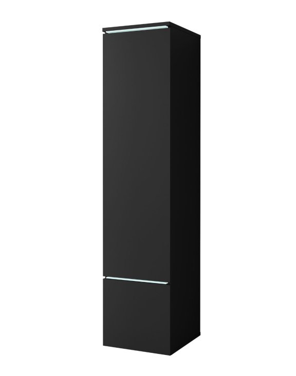 Szafka słupek do salonu Vera czarny grafit (VRBZ001+LED)