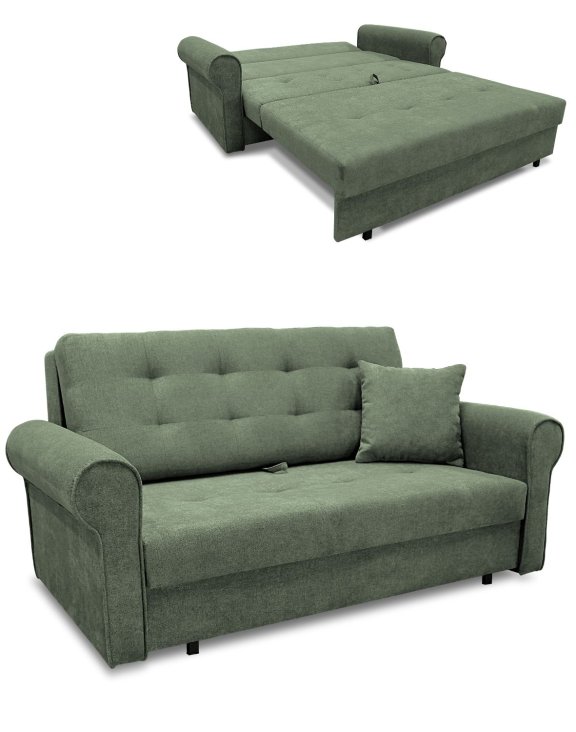 Rozkładana sofa 3-osobowa z pojemnikiem Bil III
