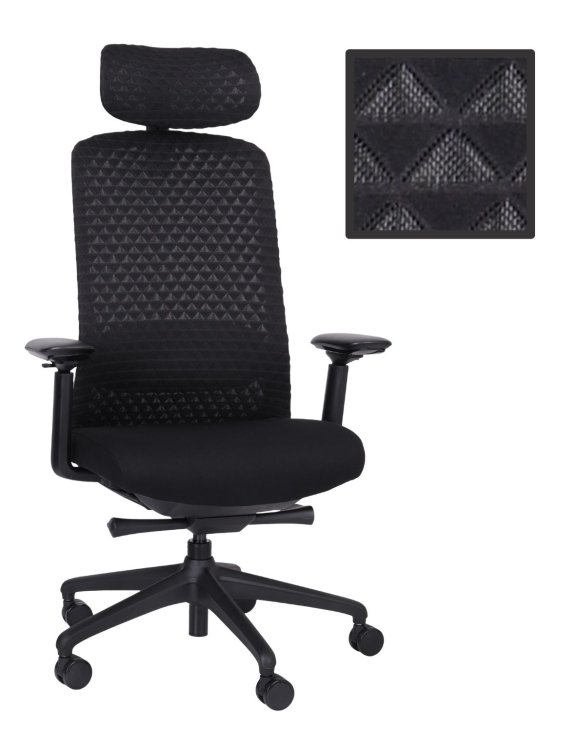Fotel biurowy Solar Black