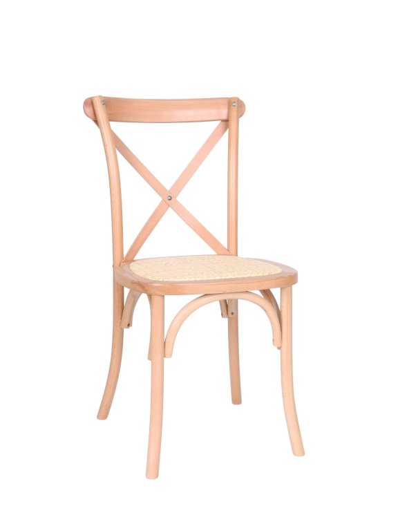 Krzesło drewniane Solido light, rattan