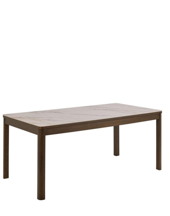 Stół prostokątny Southampton, dąb dymiony i blat ceramiczny, 180 cm