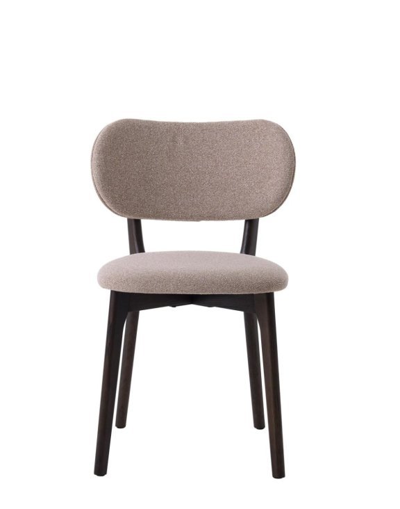 Krzesło do jadalni Stilo, dębowe nogi w odcieniu ciemnej kawy 50120304 (3102) - OUTLET