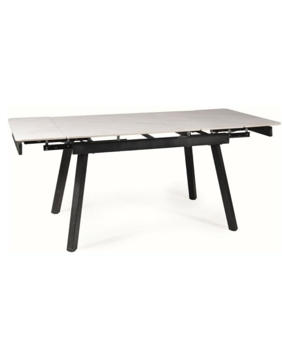 Stół Rozkładany John z marmurowym blatem 120 -180 cm