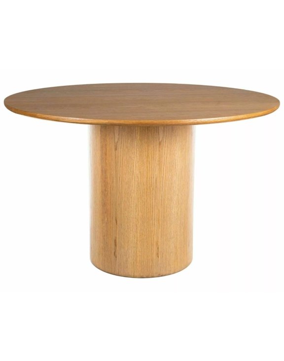 Stół okrągły Rondo 120 cm dąb, okleina naturalna