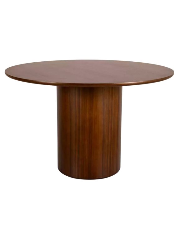 Stół okrągły Rondo 120 cm orzech, okleina naturalna