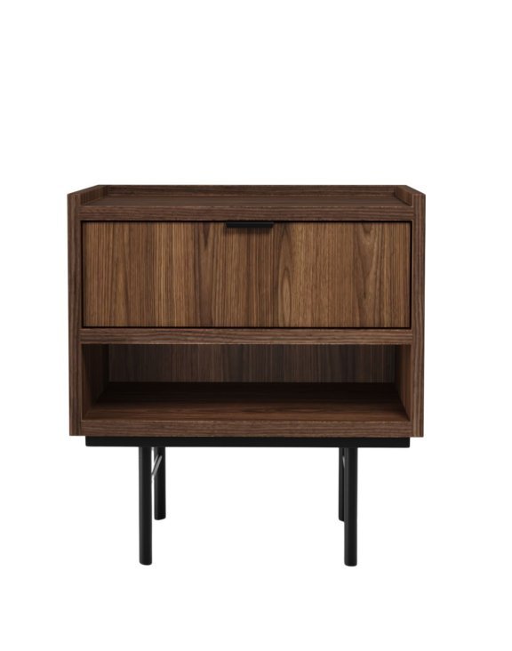 Stolik nocny Edison Brown Warmia Walnut (3318 AB) - OUTLET