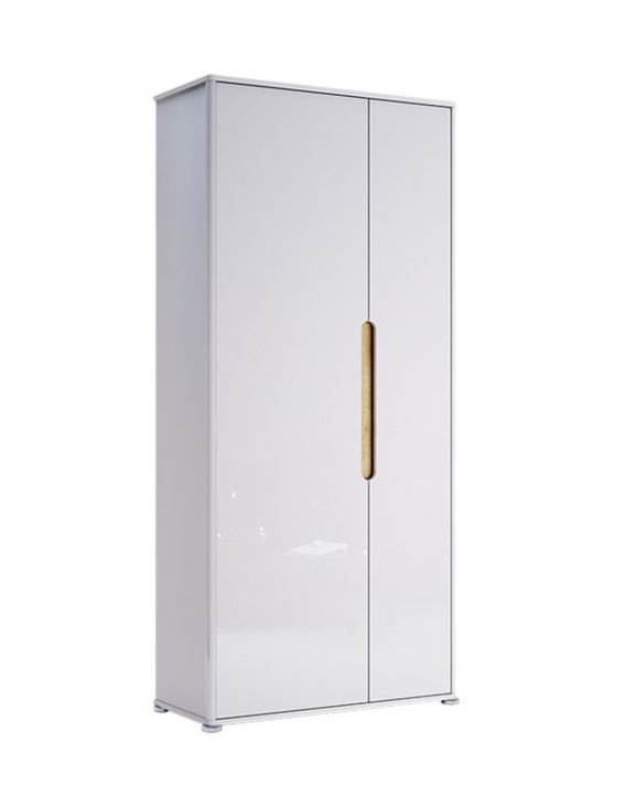 Szafa do przedpokoju 90 cm biały połysk Stella