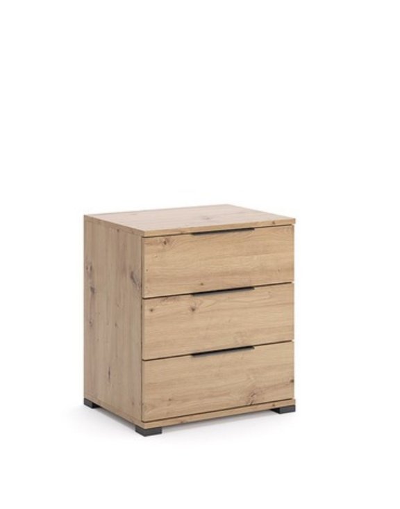 Szafka nocna z szufladami dąb artisan Teddy