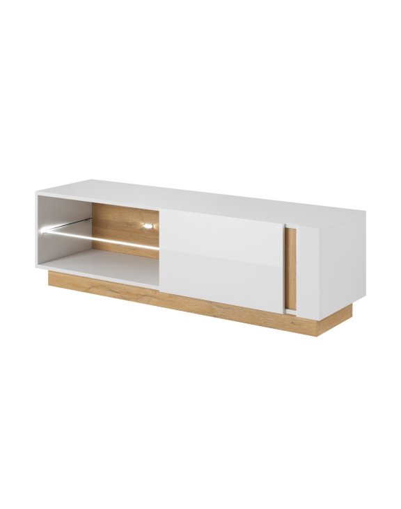 Szafka RTV Arco G Biały Połysk 138 cm