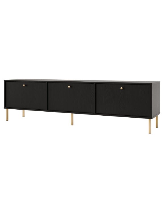 Szafka RTV Tokyo 2 Czarny 180 cm (3K Typ 303)