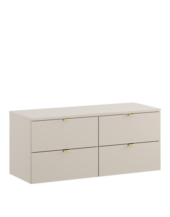 Szafka umywalkowa dwuosobowa 120 cm z blatem zestaw kaszmir (SET-DC B 120CM)