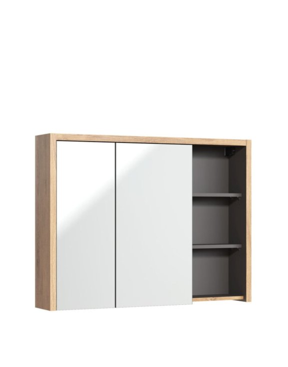 Szafka wisząca z lustrem łazienkowa 100 cm (DEVON 846 -100 CM FSC)