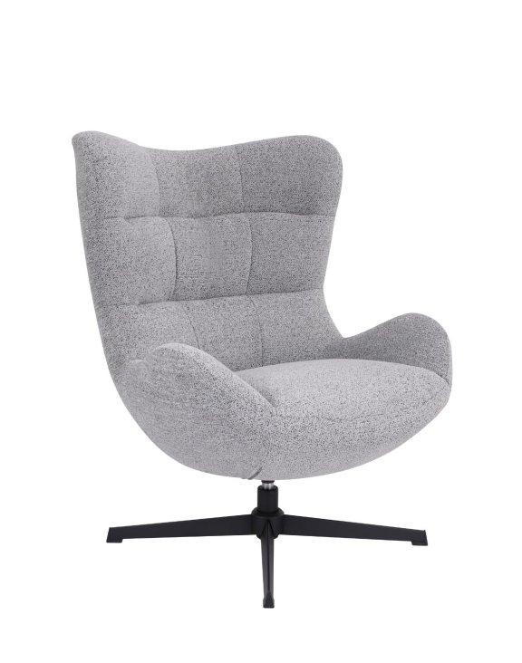 Fotel wypoczynkowy Velo, design i funkcja obrotowa, szary