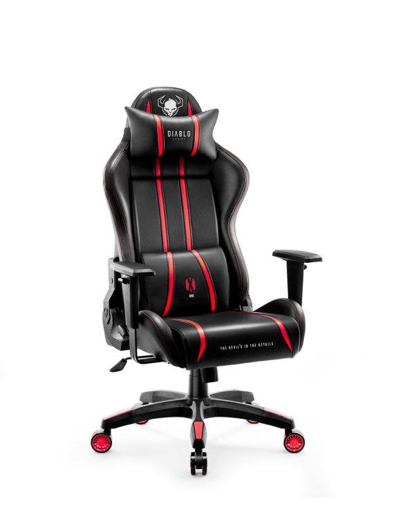 Fotel gamingowy Diablo X-One 2.0 czarno-czerwony: Small