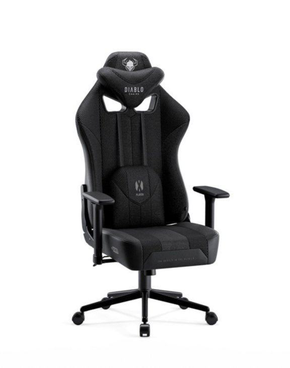 Krzesło do biurka dla dziecka Diablo X-Player small: czarne