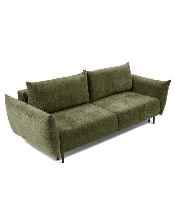 Sofa rozkładana z funkcją spania na wysokich nóżkach Adel