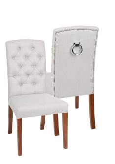 Krzesło Astoria Chesterfield 3 z pinezkami i kołatką