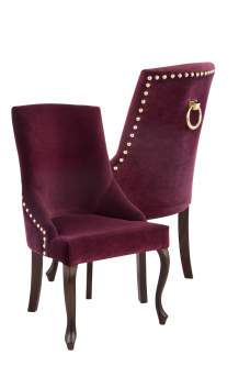 Křeslo Alexis 3 s cvočky a klepadlem, nohy Ludvík