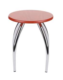 Taboret Harpo Wood Chrome 1.008 Koniak (288) - OUTLET