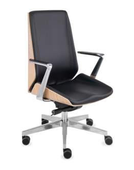 Kancelářské křeslo Moon Wood AL1 - dubová dýha