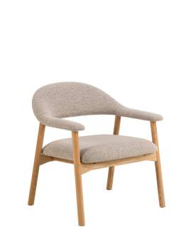 Fotel skandynawski Addi (08777) z podłokietnikami, beż