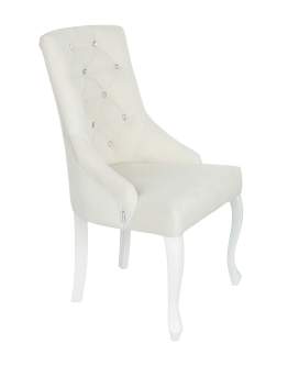 Krzesło Cristal Ludwik z kryształkami