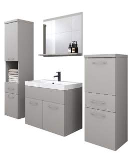 Wiszący zestaw łazienkowy Alba szary (ALBM00)