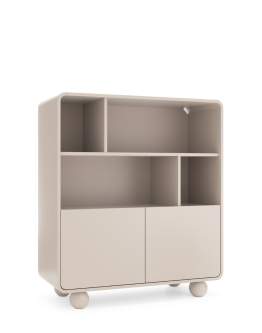 Bibliotecă cu picioare sferice Albion, cașmir