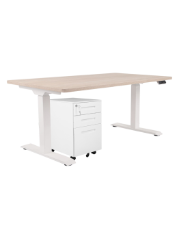 Set alb: birou Alto 101 + corp mobil