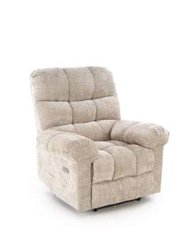 Fotel Amore z funkcją elektrycznego rozkładania, beżowy