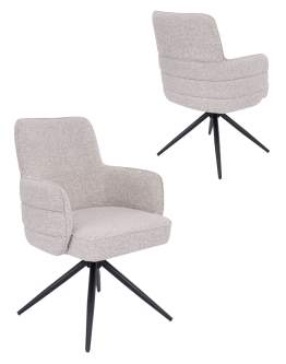 Otočná jídelní židle Apollo, béžová