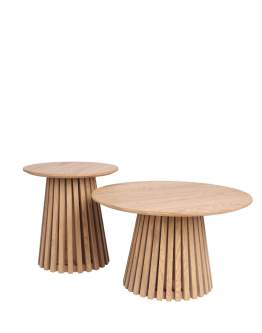 Sada konferenčních stolků Arezzo, divoký dub (CT3874)