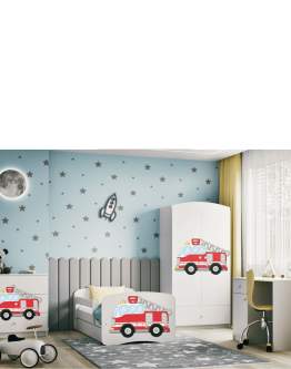 Łóżko dziecięce Babydreams Straż pożarna 160x80