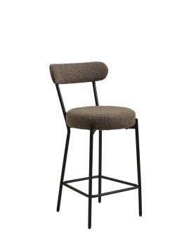 Scaun de bar Badalona maro, bouclé