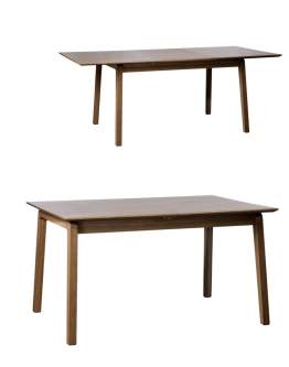 Rozkładany stół do jadalni Bari, przydymiony dąb, 95X140-200 cm (47642930)