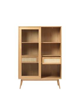 Dębowa witryna do salonu Barrali, 160 cm (4672020)