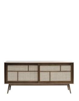 Comodă Barrali, stejar închis (180 cm)