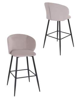 Scaun de bar Ganta Black bej