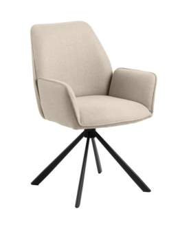 Scaun de dining pivotant Glenda bej (expediere rapidă)