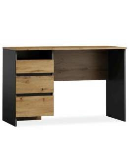 Birou cu sertare și raft B-005 stejar wotan/antracit
